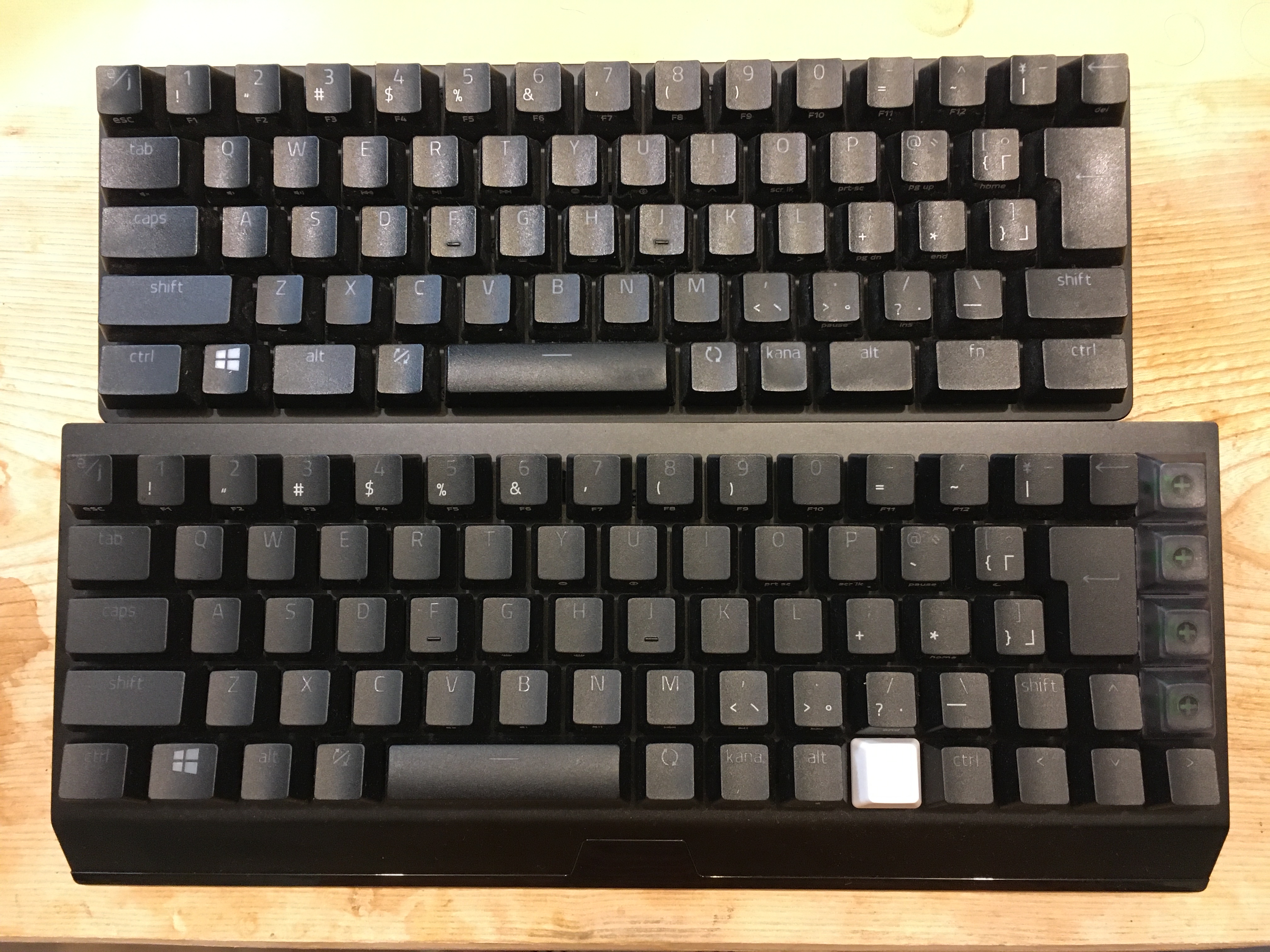 Razer BlackWidow V3 Mini HyperSpeedとRazer Huntsman Mini