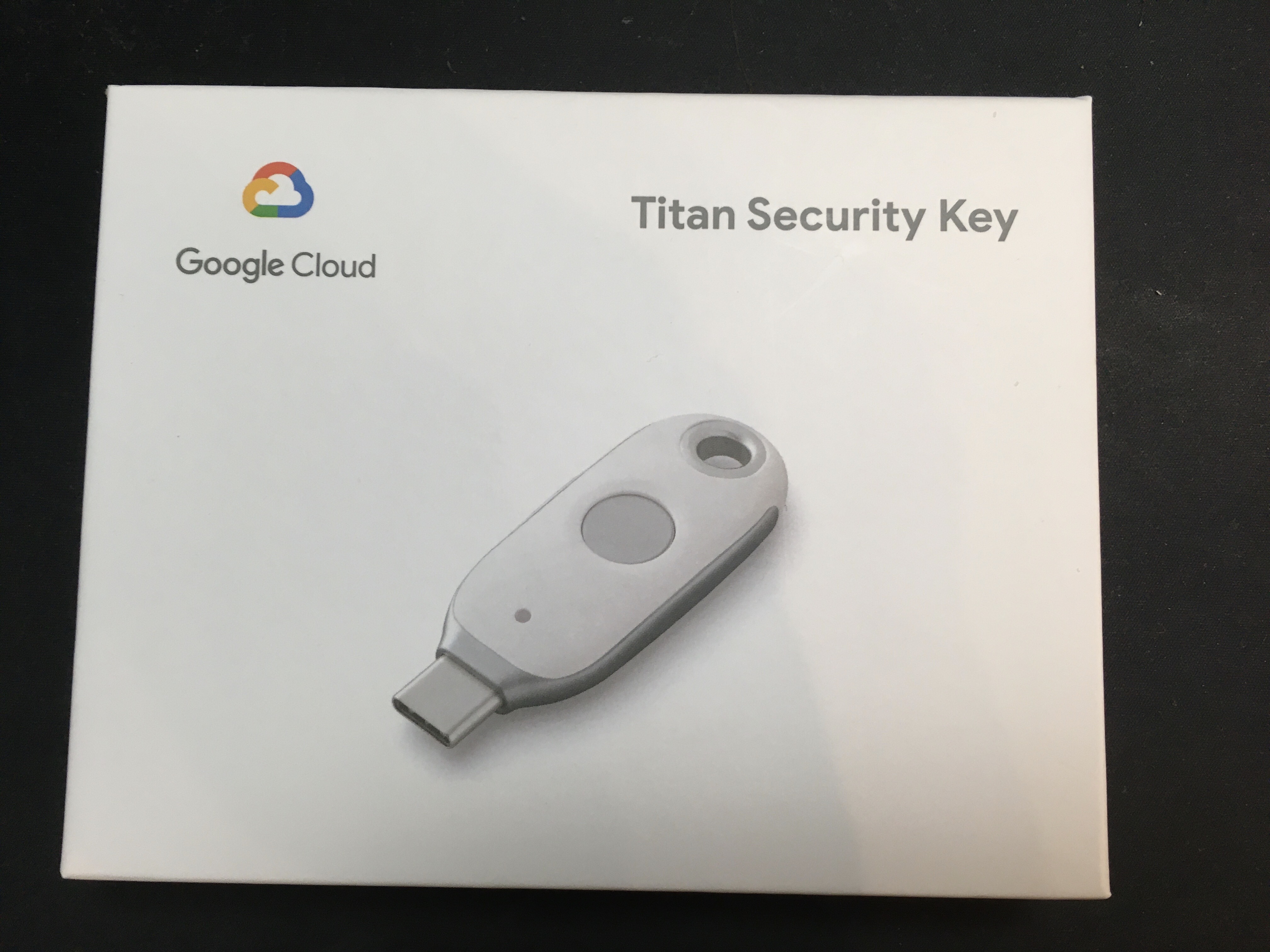 届いたTitanセキュリティキー